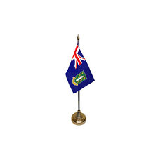 British Virgin Islands Table Desk Flag 10 x 15 cm - National Country Hand Waving picture