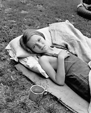 1939 Sick Migrant Child YAKIMA VALLEY Depression Era Photo  (226-H) picture