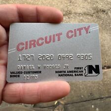 Vintage c.1990s  CIRCUIT CITY Store Credit Card - Defunct Electronics Store picture
