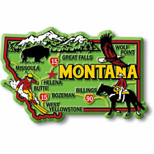 Montana Colorful State Magnet by Classic Magnets, 3.5