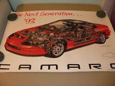 Vintage 1993 Camaro The Next Generation  Automotive Poster  24