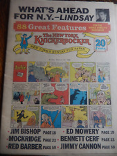 KNICKERBOCKER  New York The - Sunday February 25 1968 - NY Sunday Fun Paper picture