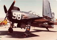 Grumman F8F - 2 Bearcat Fighter Photo Plane Military Vintage 3.5x5 c *Ab8a picture