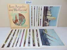 SP SOUTHERN PACIFIC LINES LOS ANGELES & HOLLYWOOD IN COLOR  16 PRINTS 1945 picture