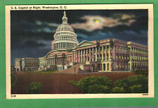 Postcard U. S. Capitol Building At Night Washington D. C. picture