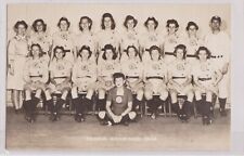 1946 Peoria Redwing AAGPBL RPPC RARE MINT Female PRO Baseball Team Vintage picture