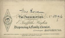Antique Prescription Envelope Griffiths Hughes Deansgate Manchester Miss Lowe picture