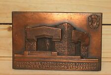 Vintage Bulgarian Kotel monument souvenir metal plaque picture