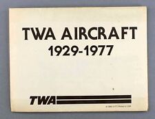TWA TRANS WORLD AIRLINES AIRCRAFT 1929-1977 VINTAGE AIRLINE BROCHURE CV-880 B707 picture