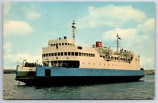 Canadian Natl Car Ferry Confederation New Brunswick HS Crocker Chrome Postcard picture
