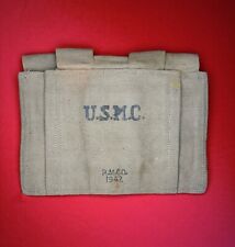 ORIGINAL 1942 DATED WW2 USMC TOMMY GUN AMMO CARRIER FIVE MAG. picture