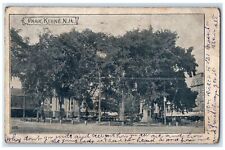 1907 Park Monument Buildings Trees View Keene New Hampshire NH Antique Postcard picture