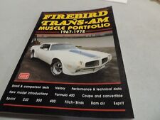 Firebird and Trans AM Muscle Portfolio 1967-1972 Brooklands Books picture