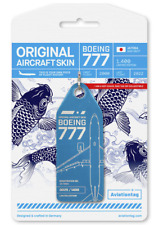 Aviation Tag ALL NIPPON AIRWAYS - ANA - B777 JA708A Light Blue - DAY Dialable Number picture