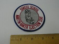 Egress School Martin-Baker Airplane Jet Ejection seat jacket hat patch NOS New picture