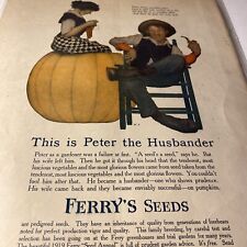 Maxfield Parrish Ferry’s  Seeds Ad Peter The Husbander Antique Detroit Michigan picture