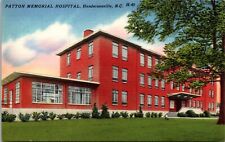 1940'S. HENDERSONVILLE, NC. PATTON MEMORIAL HOSPITAL. POSTCARD. picture
