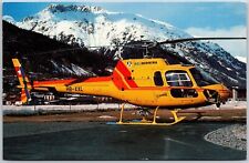 Helicopter Helibernina HB-XXL Aerospatiale AS350B1 Ecureuil (cn 2432) Postcard picture