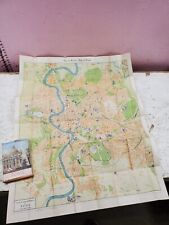What To See In Rome And Environs J. Paglia Travel Guide W/ 25x31 City Map (bb29) picture