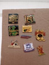 Lot of 9 Vtg NASHVILLE Music City Franklin Tennessee Lapel Pins Boots, State . picture