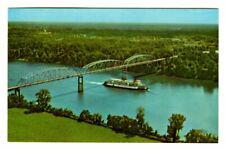 Vintage 1958 DELTA QUEEN Steamboat on TENNESSEE RIVER Postcard Curteich picture
