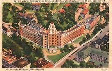 Vintage Postcard 1938 New Army & Navy Hospital Hot Springs Nat'l Park Arkansas picture