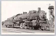 Atchison Topeka & Santa Fe Railroad Locomotive 3449 VTG RPPC Real Photo Postcard picture