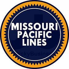 Nostalgic Railroad Sticker Missouri Pacific Lines MOPAC 3 inch Round Vinyl Decal picture