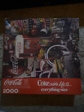 Coca-Cola VTG 1991 Jigsaw Puzzle Coke Adds Life to Everything Nice 2000 Piece  picture