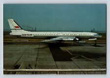 Aviation Airplane Postcard Russian Aeroflot Airlines CCCP Tupolev Tu-114 D18 picture