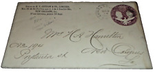 MARCH 1894 ILLINOIS CENTRAL CAIRO & NEW ORLEANS RPO HANDLED ENVELOPE picture