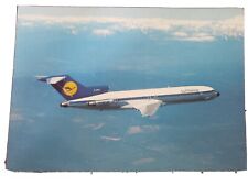 Vintage Postcard Lufthansa B727 Europa Jet in Flight Printed in Germany picture