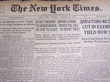 1935 AUGUST 13 NEW YORK TIMES - HOPSON IS FOUND, WILL TESTIFY TODAY - NT 4857 picture