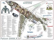 Dassault Falcon 2000LX Cutaway Poster 24