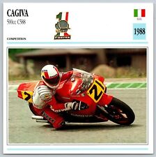 Cagiva 500cc C588 Competition 1988 Italy Edito Service Atlas Motorcycle Card picture
