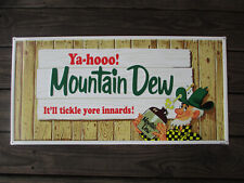 Mountain Dew Steel Sign Retro Reproduction It'll Tickle Your Innards Fence picture
