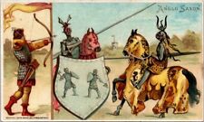 Arbuckle Bros Coffee Anglo Saxon Hunting Bow Arrow Knights Jousting Horse FQV1 picture