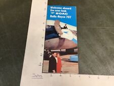 Original 1966 Welcome aboard the new-look BOAC Rolls-ROYCE 707 Brochure,  picture