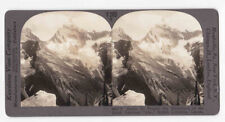 1910 Mount Sir Donald And Glacial Field, British Columbia Stereo Card P399 picture
