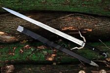 THE WITCHER 3 SWORD - SILVER RUNE OF GERALT OF RIVIA REPLICA SWORD WITH SCABBARD picture