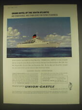 1962 Union-Castle Cruise Ad - Grand hotel of the South Atlantic air picture