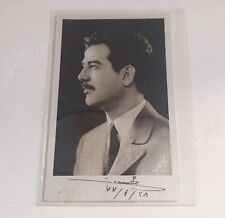 Saddam Hussein IRAQ autograph, signed portrait picture Rare  picture