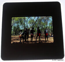 1970s Outback Indigenous Australian Aboriginal Men Dancing 35mm Slide Photo #4 picture