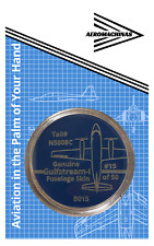 Gulfstream I (G-159) Tail # N580BC Fuselage Airplane Skin Challenge Coin picture