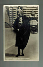 1935 Malta Real Picture Postcard cover tp Czechoslovakia Lady Wearing Faldetta picture