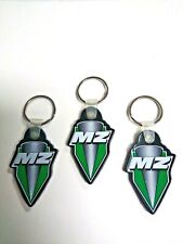 MZ / MUZ MOTORRAD VINTAGE KEYCHAINS (THREE PACK) WITH MZ LOGO.  picture