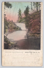 Postcard c1907 Winona Falls Waterfall Pike County Pennsylvania picture