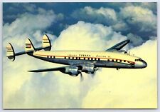 Airplane Postcard Cubana Airlines Lockheed L-1049E Super Constellation FA12 picture