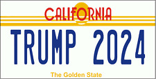 TRUMP 2024 CALIFORNIA LICENSE PLATE - novelty AUTO plates VOTE TRUMP picture