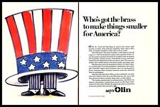 1977 Olin Brass Corporation Vintage PRINT AD Metals America Top Hat Art 70s picture